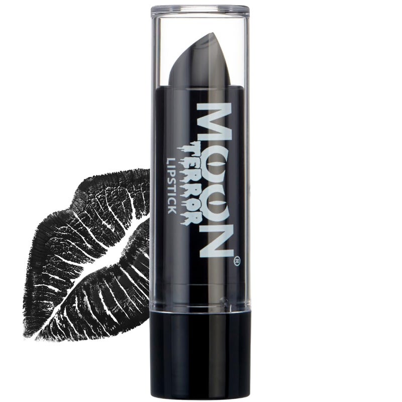 Moon Terror Halloween Lipstick Midnight Black - SFX Make up, Special Effects Make up - 0.17oz - Image 1